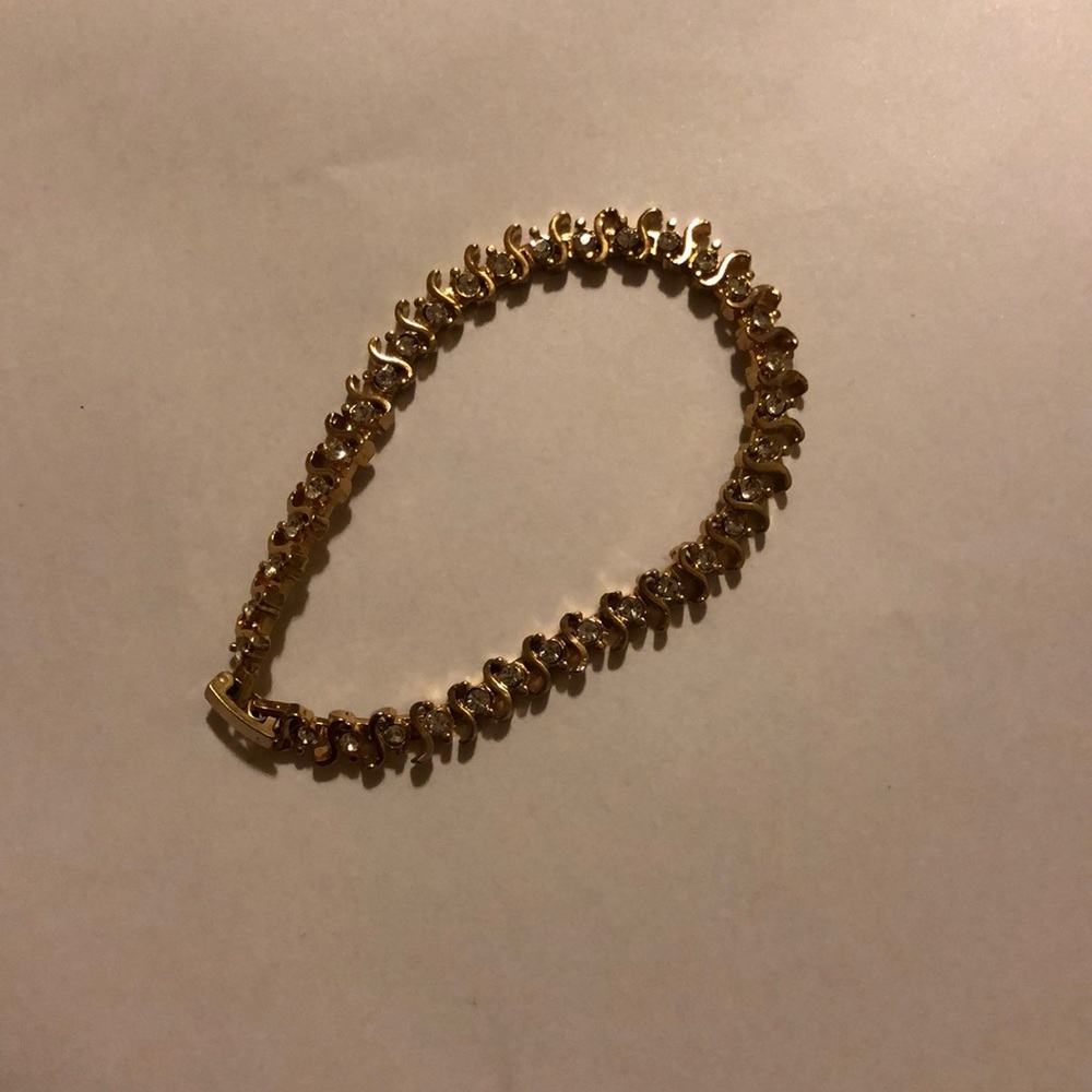 Gold Tennis Bracelet
